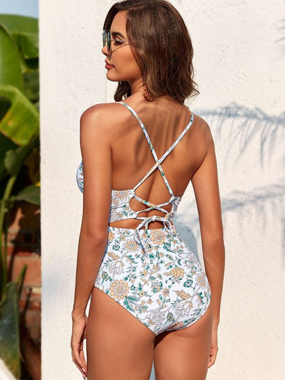 Boho Belted Floral One - Piece - Sir Reginald